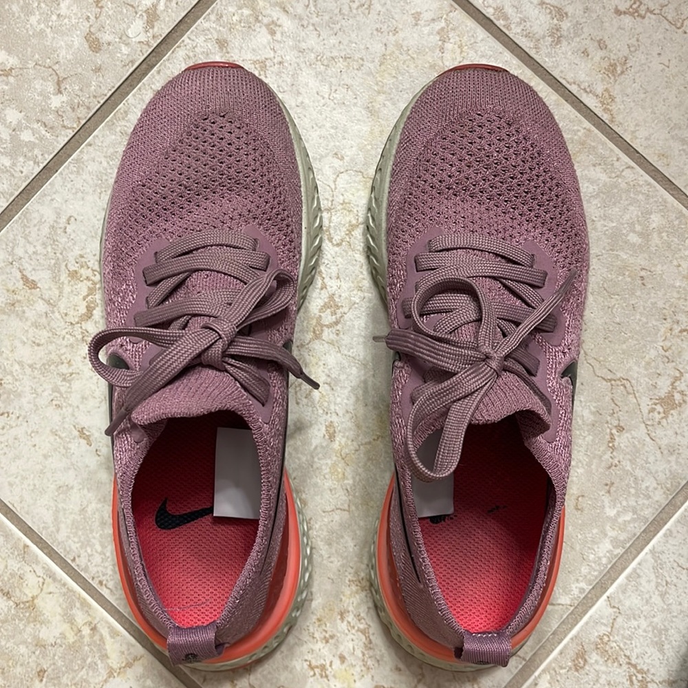 Nike purple epic react flyknit 2 sneakers